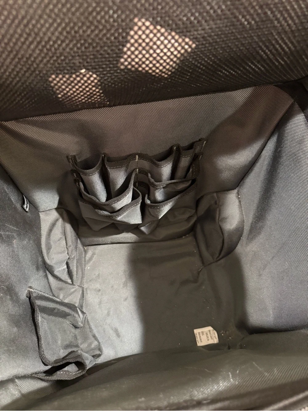 NEW Toughbuilt Black Massive Mouth Zippered Rolling Tool Bag ~ Size L ~ HTF